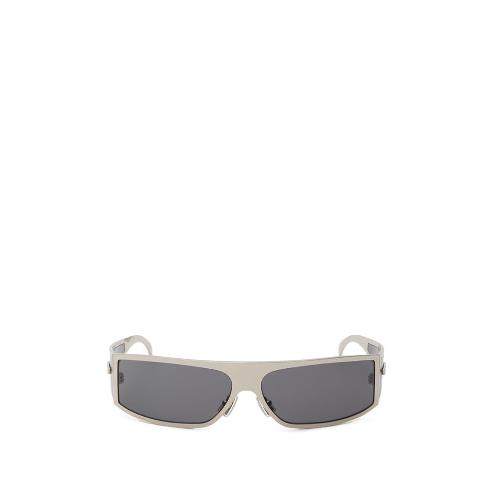 Lunettes de soleil Bottega Veneta en métal gris
