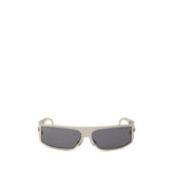 Lunettes de soleil Bottega Veneta en métal gris