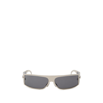 Lunettes de soleil Bottega Veneta en métal gris