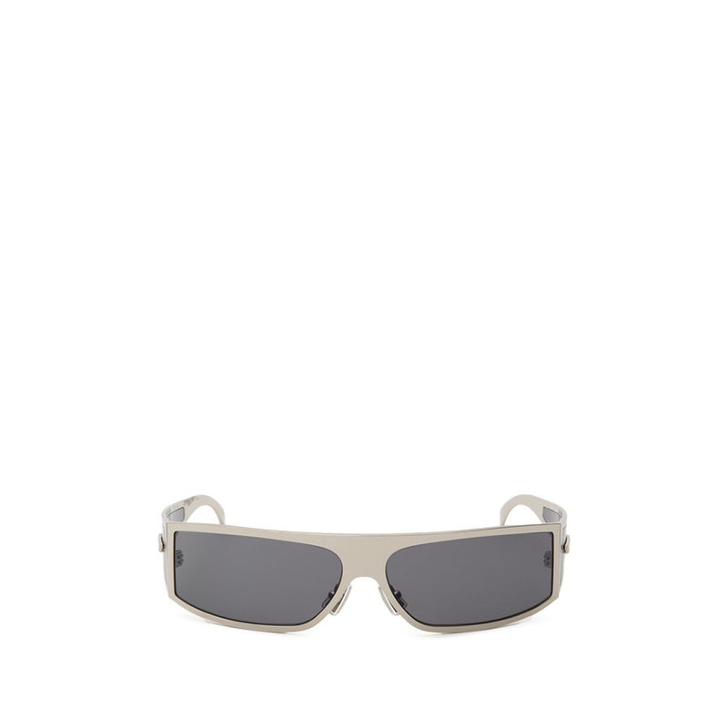 Lunettes de soleil Bottega Veneta en métal gris