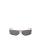 Lunettes de soleil Bottega Veneta en métal gris
