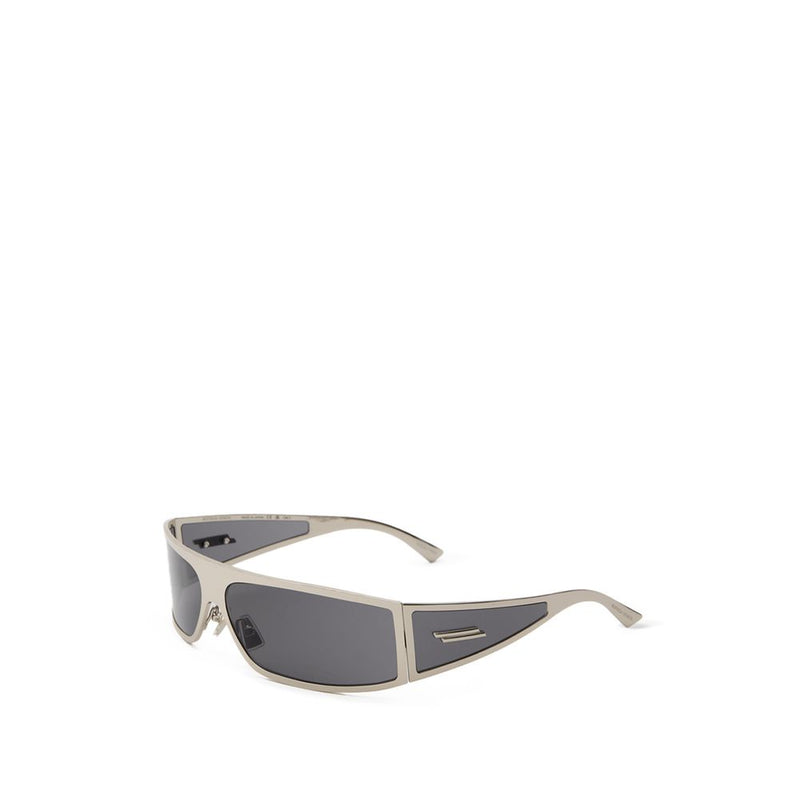 Lunettes de soleil Bottega Veneta en métal gris