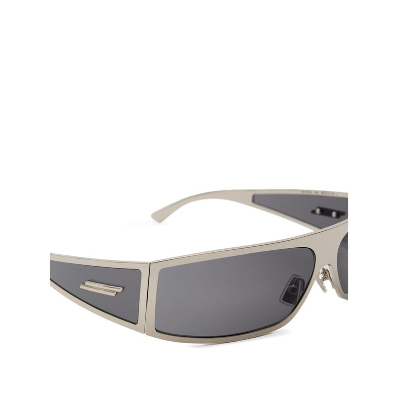 Lunettes de soleil Bottega Veneta en métal gris