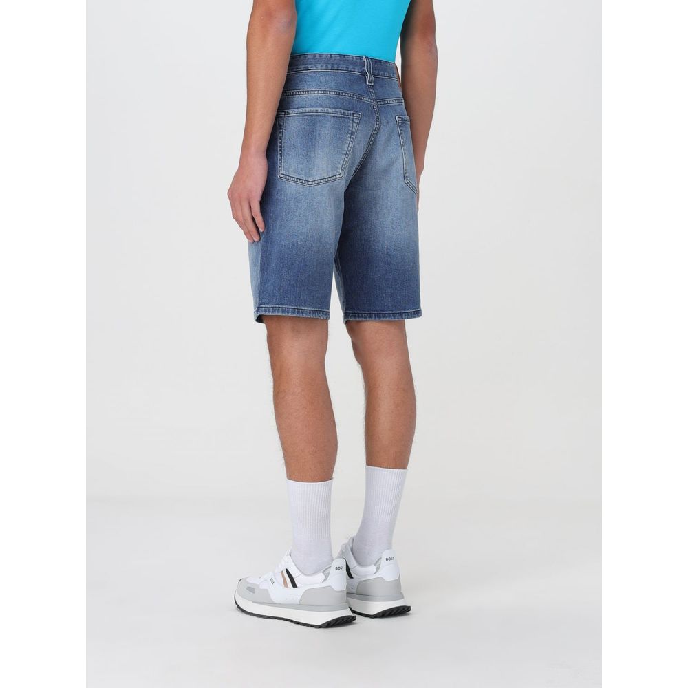 Short en jean bleu Hugo Boss