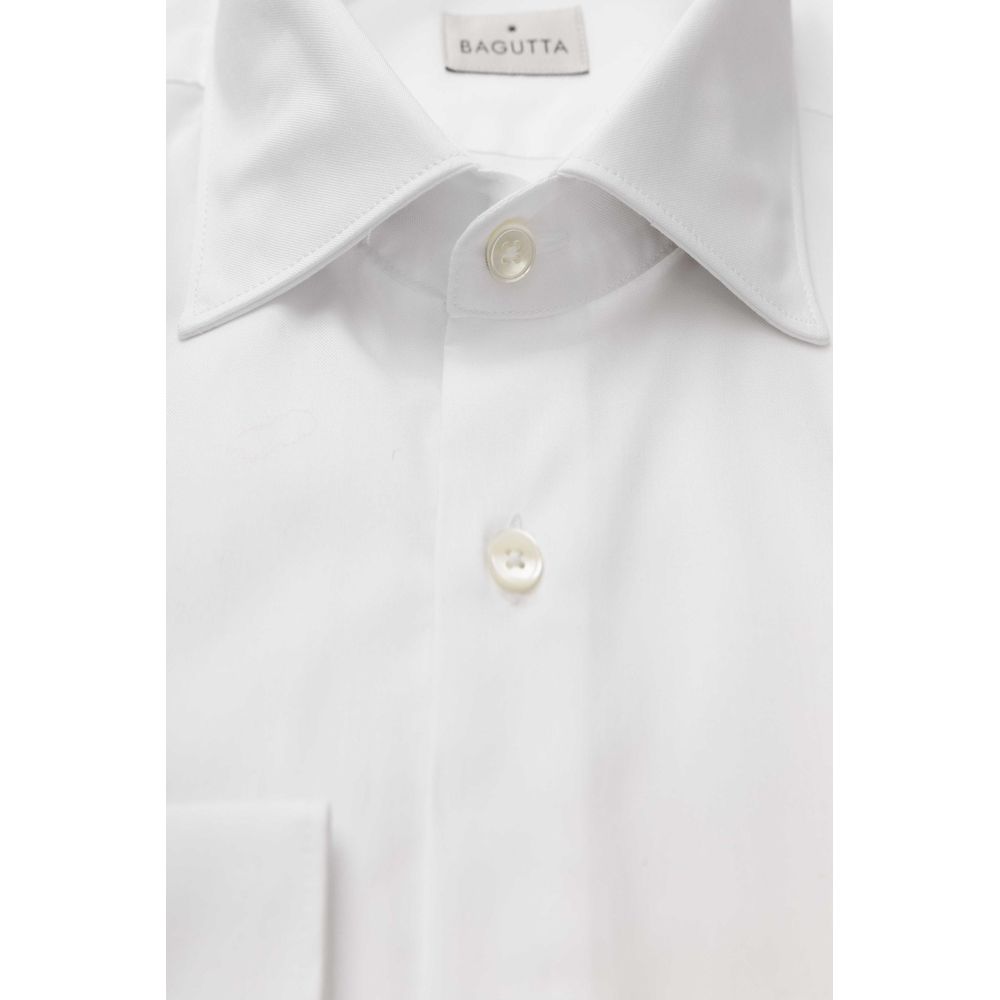 Bagutta White Cotton Top for Men