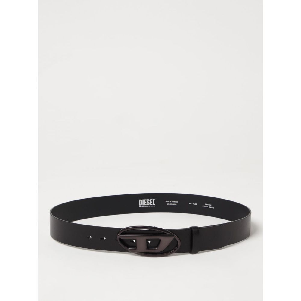 Ceinture standard en cuir noir Diesel