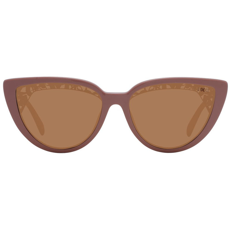 Lunettes de soleil en plastique rose Emilio Pucci - Style œil de chat