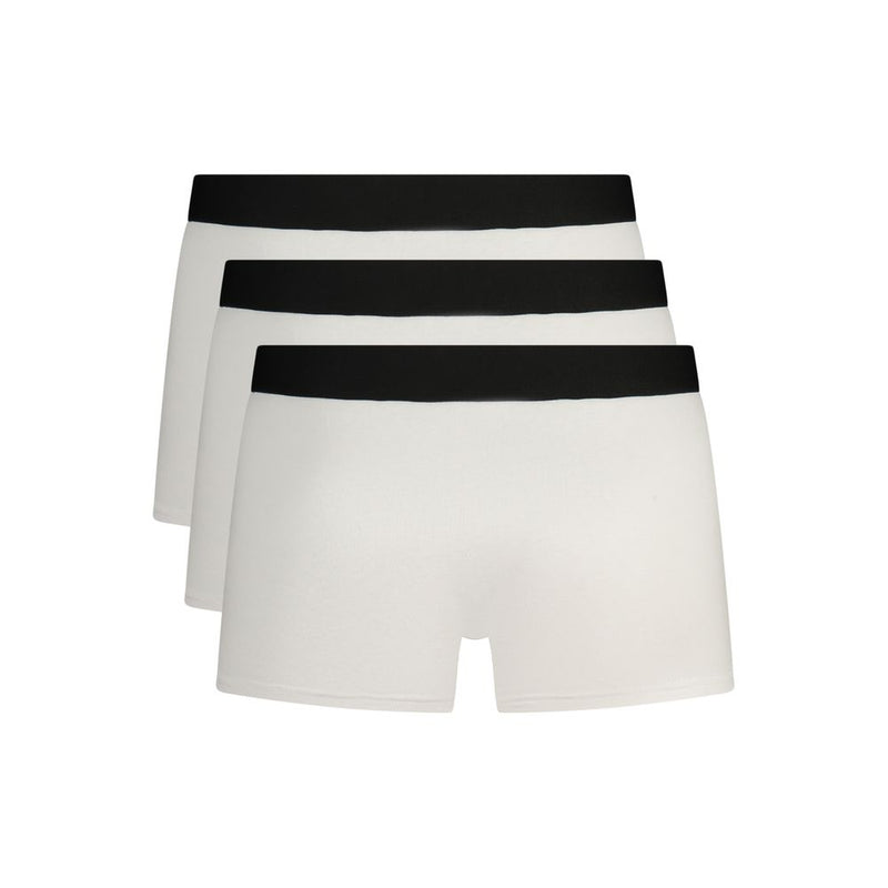 Bikkembergs White Cotton Men Boxer Short - Comfort Meets Style