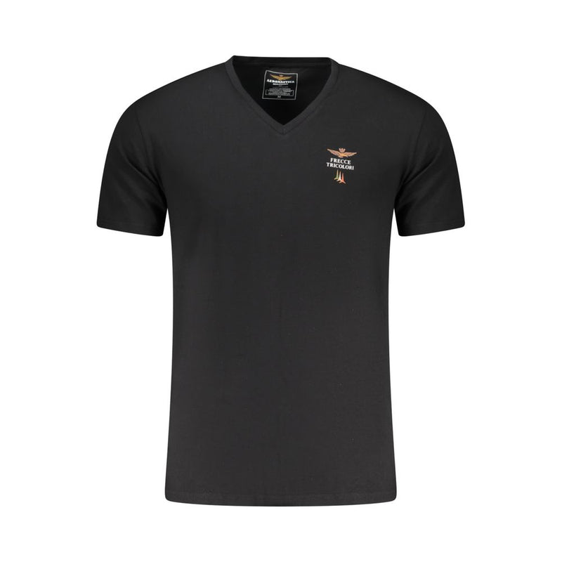 Aeronautica Militare Zwart Katoenen Herenondergoed Shirt