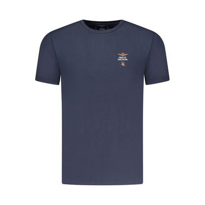 Aeronautica Militare T-Shirt en Coton Bleu pour Hommes