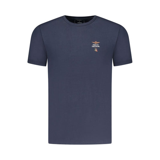 Aeronautica Militare T-Shirt en Coton Bleu pour Hommes