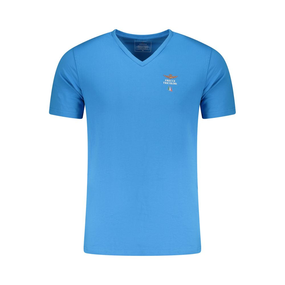 Aeronautica Militare T-Shirt en Coton Bleu pour Homme