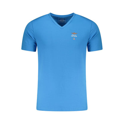 Aeronautica Militare T-Shirt en Coton Bleu pour Homme