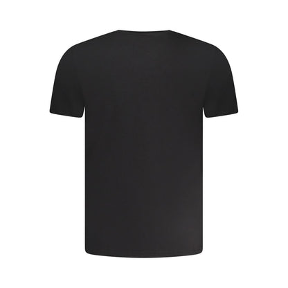 Aeronautica Militare T-shirt en Coton Noir pour Homme à Col Rond