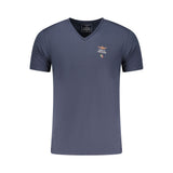 T-shirt en coton bleu pour homme Aeronautica Militare