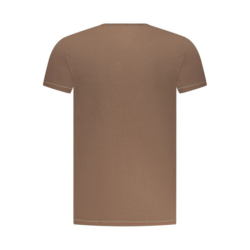 T-shirt en coton marron pour homme Aeronautica Militare