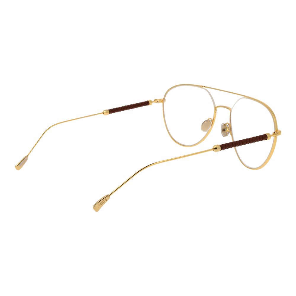 Lunettes Aviateur en Métal Doré Tod's