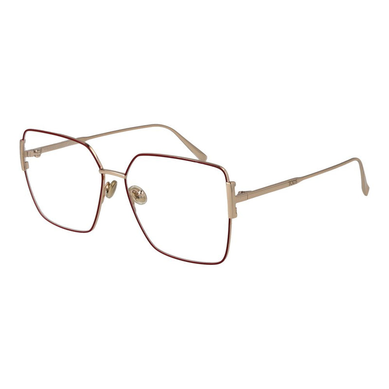 Tod's Lunettes en Métal Rouge (Montures) pour Femmes - Audacieuses et Personnalisables