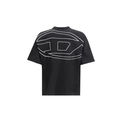 T-shirt en coton noir Diesel