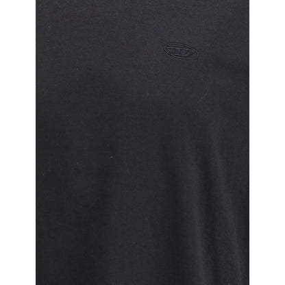 T-shirt en coton noir Diesel