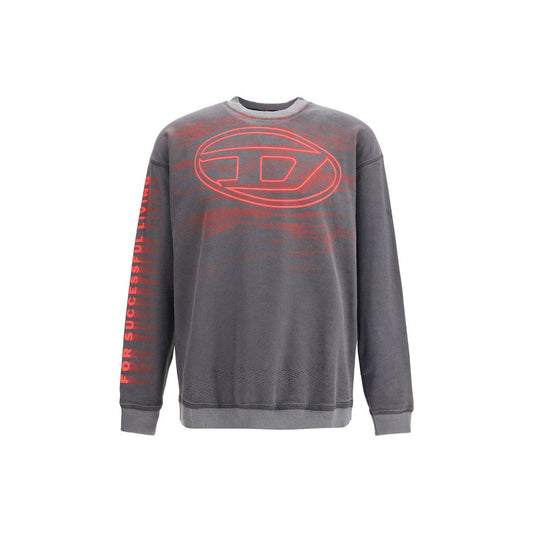 Sweat-shirt en coton gris diesel