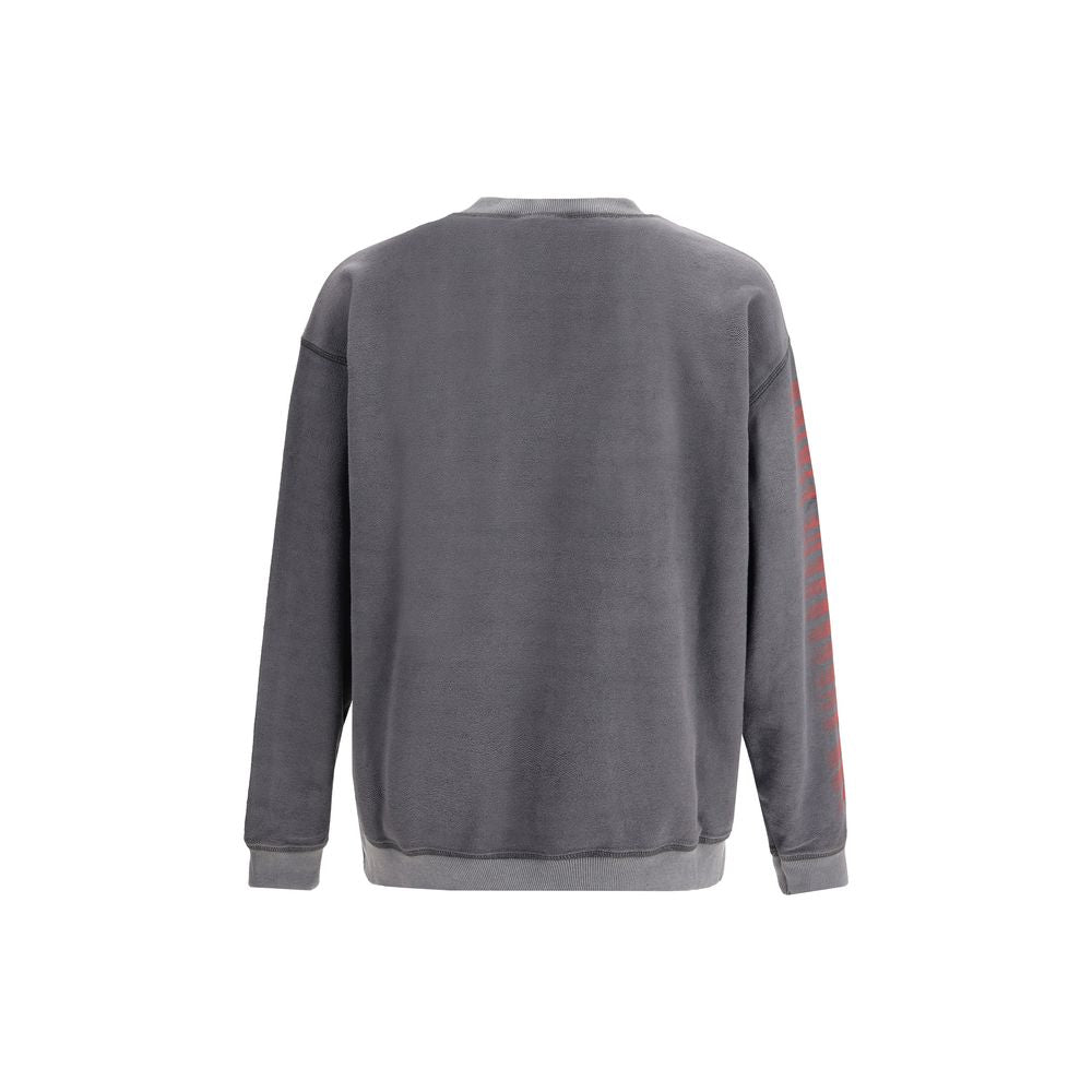 Sweat-shirt en coton gris diesel
