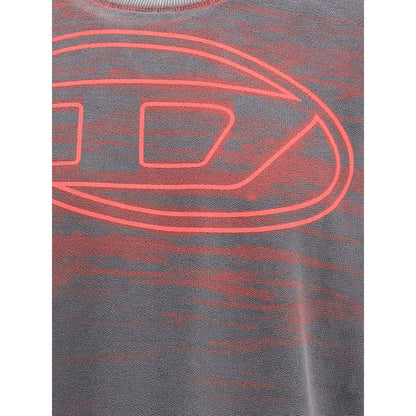 Sweat-shirt en coton gris diesel