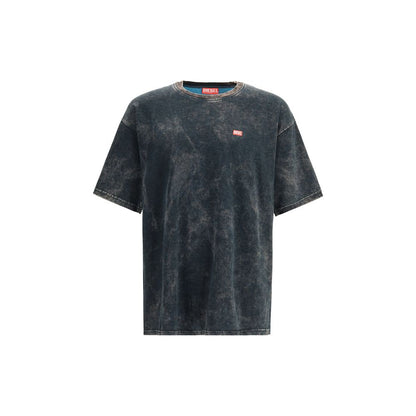 T-shirt en coton noir Diesel