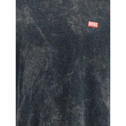 T-shirt en coton noir Diesel