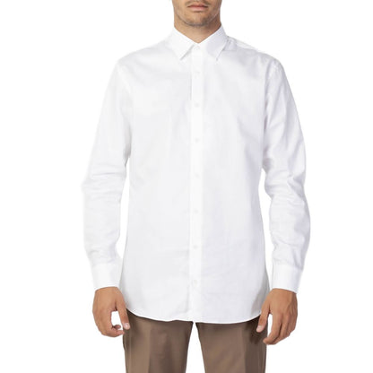 Chemise habillée en coton blanc sélectionné