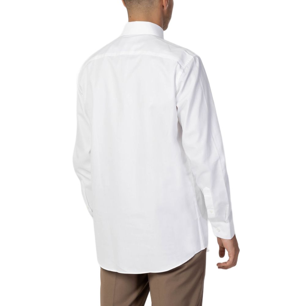 Chemise habillée en coton blanc sélectionné