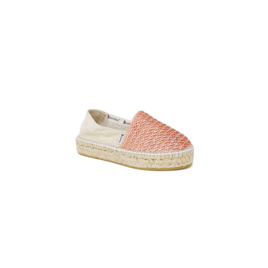 Espadrilles multicolores en lin à plateforme
