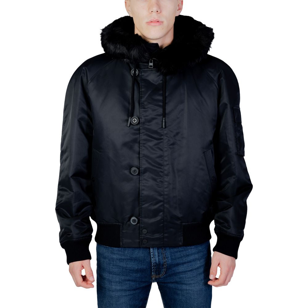 Blouson aviateur Hugo Boss en polyamide noir
