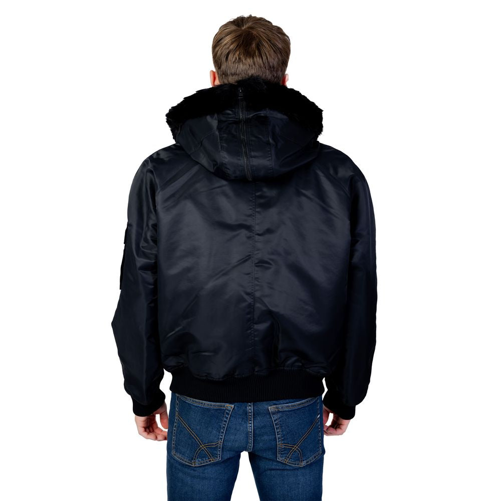 Blouson aviateur Hugo Boss en polyamide noir