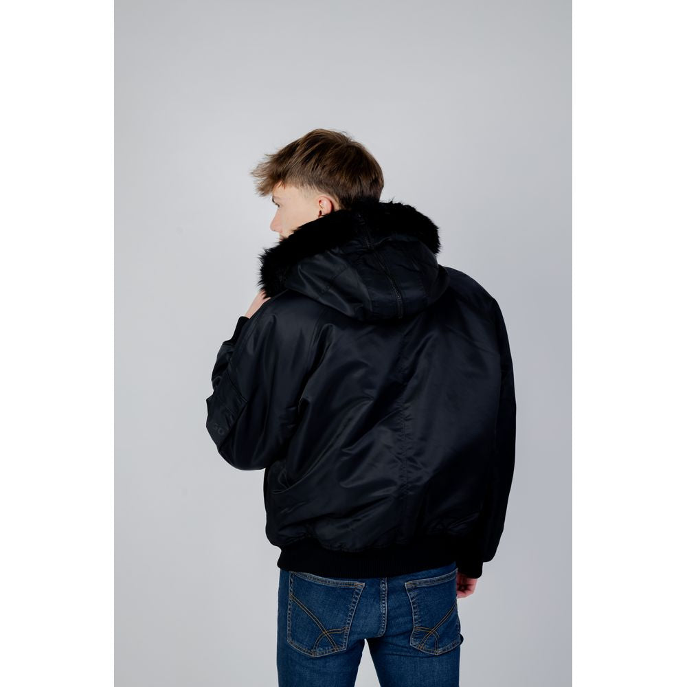 Blouson aviateur Hugo Boss en polyamide noir