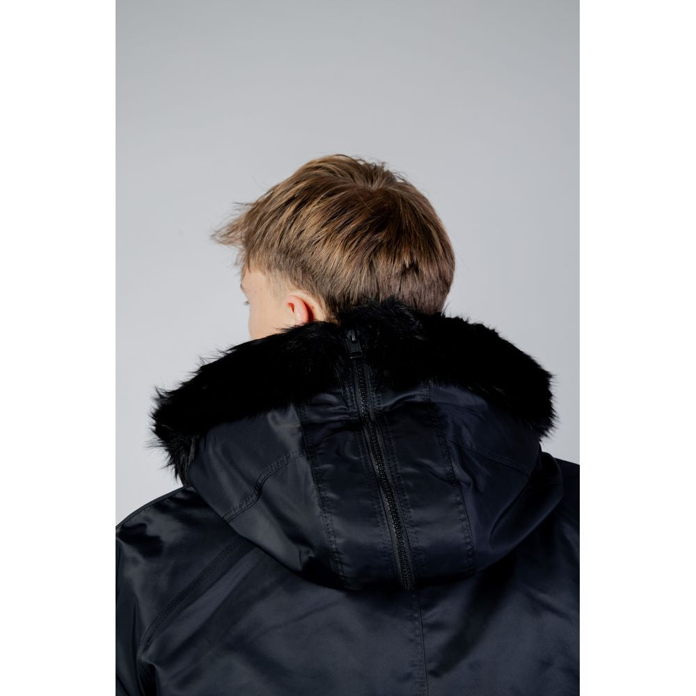 Blouson aviateur Hugo Boss en polyamide noir