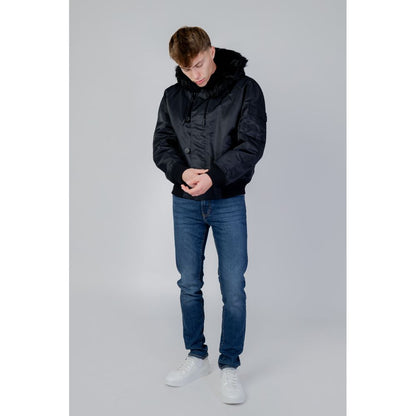 Blouson aviateur Hugo Boss en polyamide noir