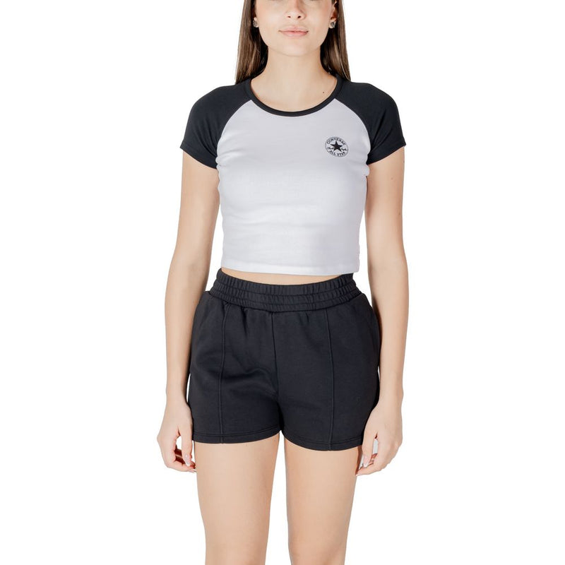 Converse Chuck Patch Colorblock SS Top - Black and White