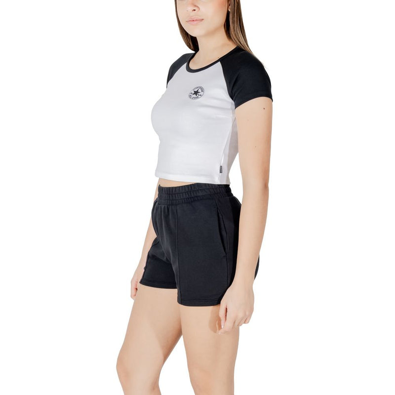 Converse Chuck Patch Colorblock SS Top - Black and White