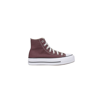 Baskets Converse à plateforme en tissu violet