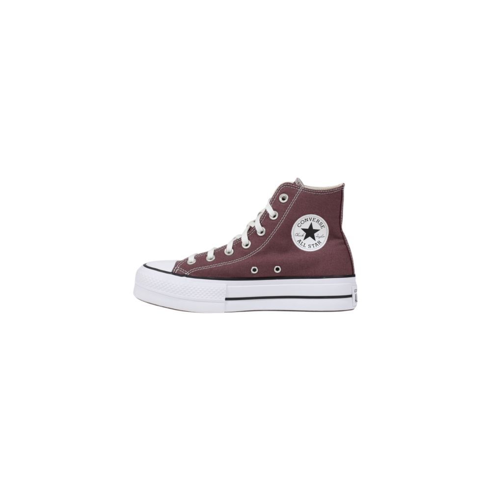 Baskets Converse à plateforme en tissu violet