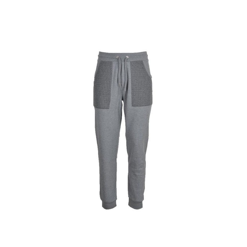 Bikkembergs Gray Cotton Joggers - Comfortable Workout Pants