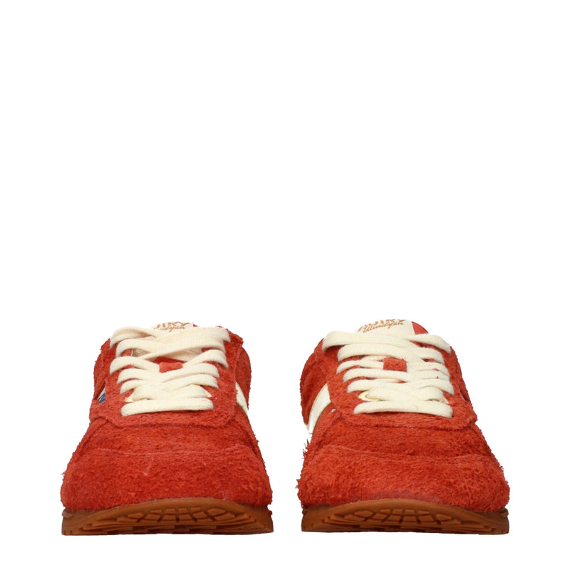 Autry Orange Leather Sneakers - Stylish Comfort for Everyday Wear