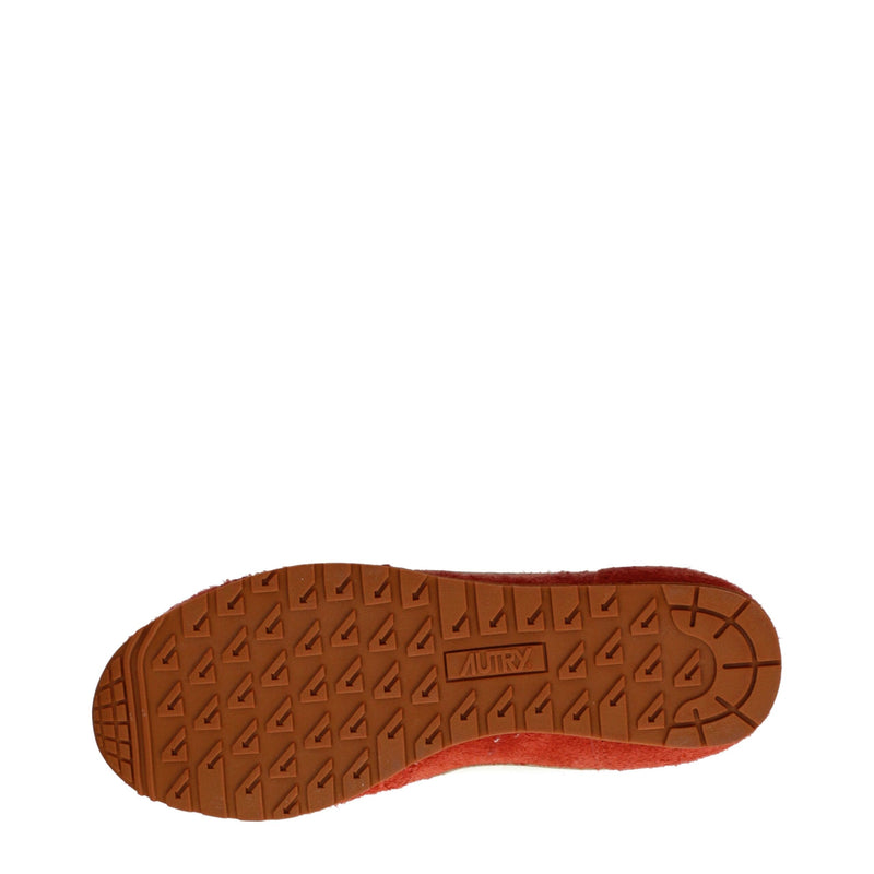 Autry Orange Leather Sneakers - Stylish Comfort for Everyday Wear