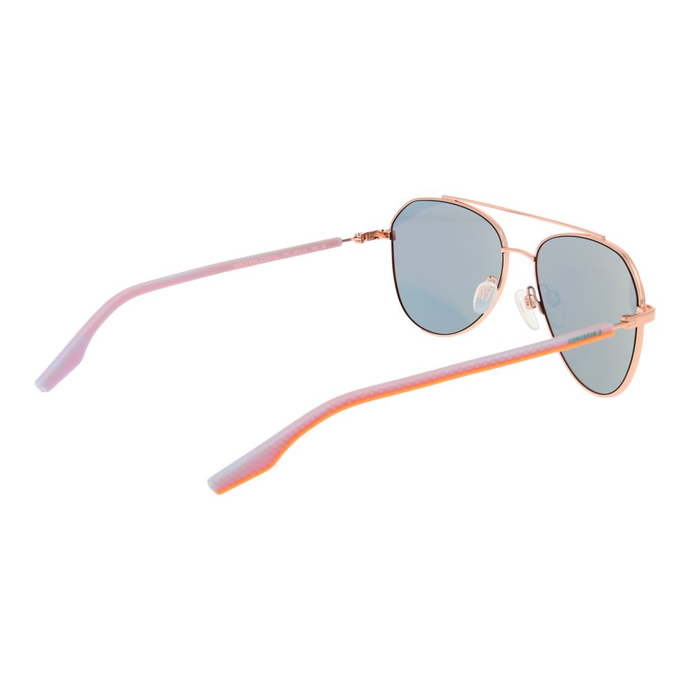 Lunettes de soleil en caoutchouc rose doré Converse - Style aviateur unisexe