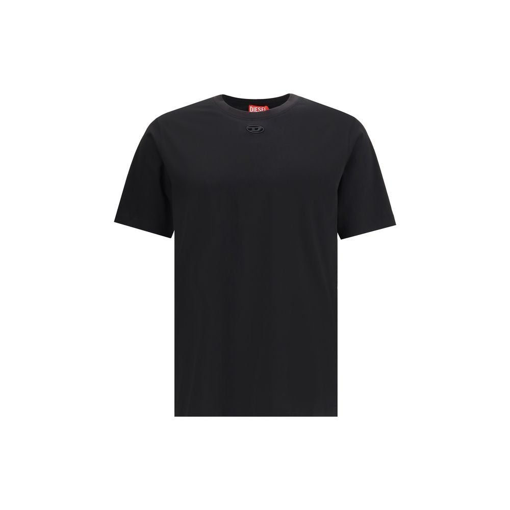 T-shirt en coton noir Diesel
