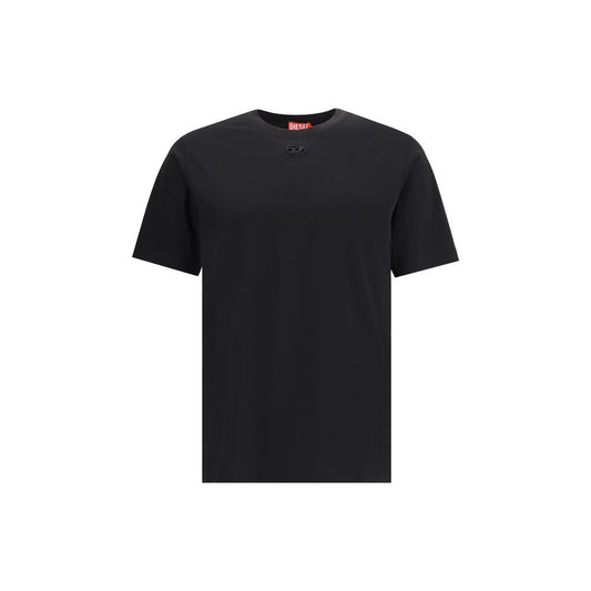 T-shirt en coton noir Diesel