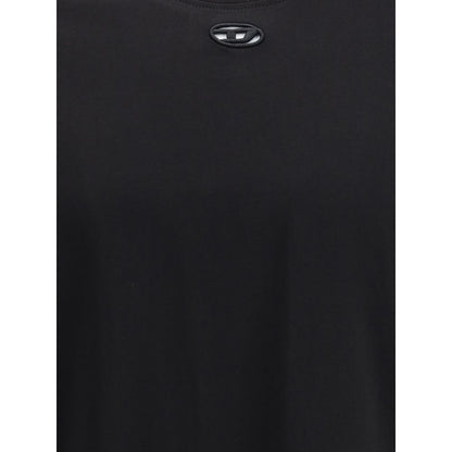 T-shirt en coton noir Diesel