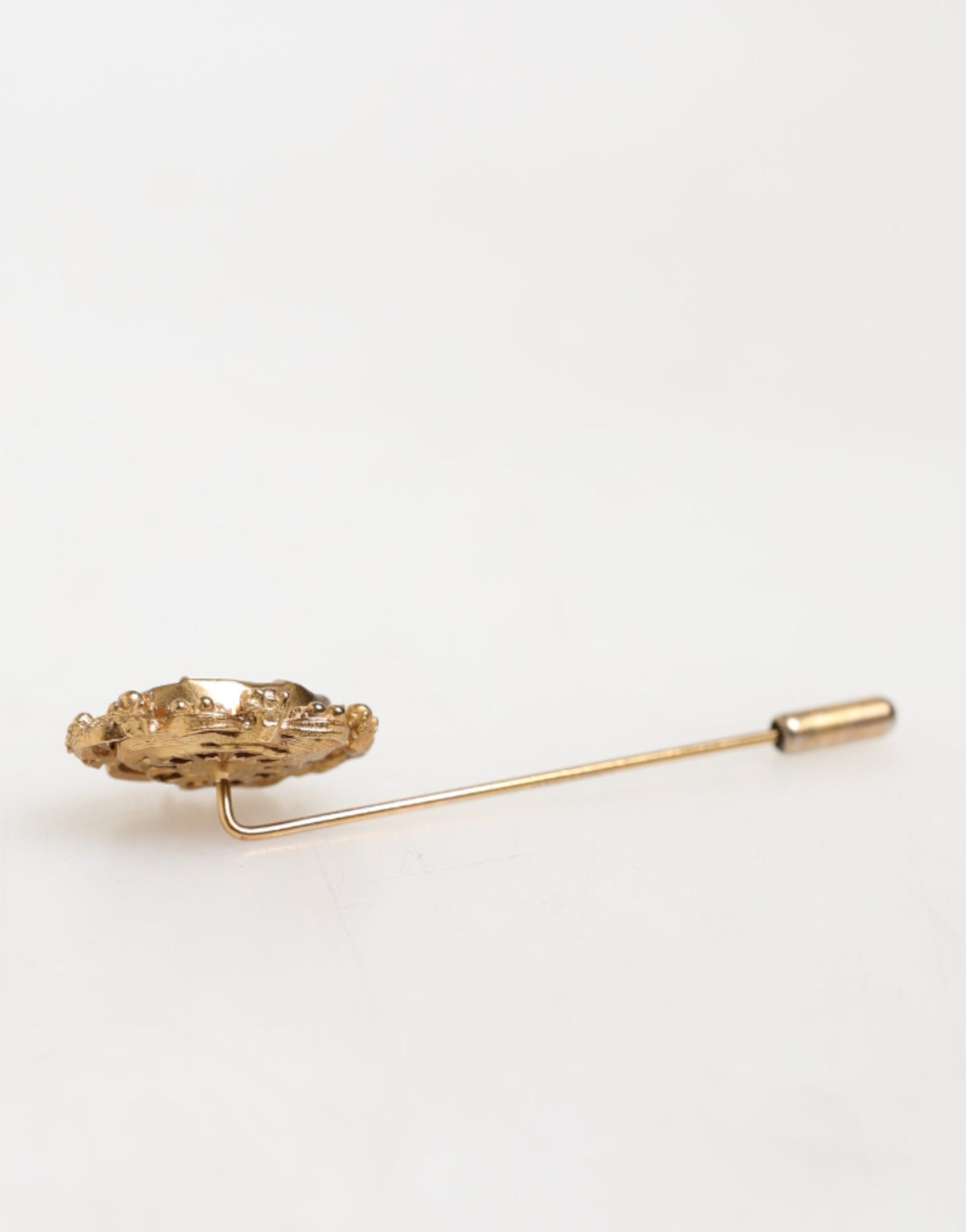 Broche Dolce &amp; Gabbana en pierre verte dorée pour homme