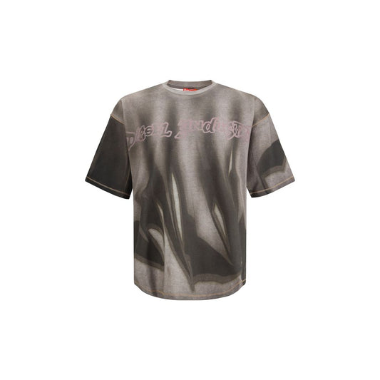 T-shirt en coton gris diesel